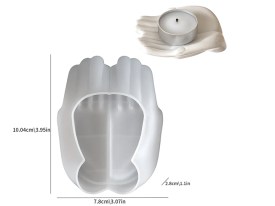 Molde silicona 2 manos